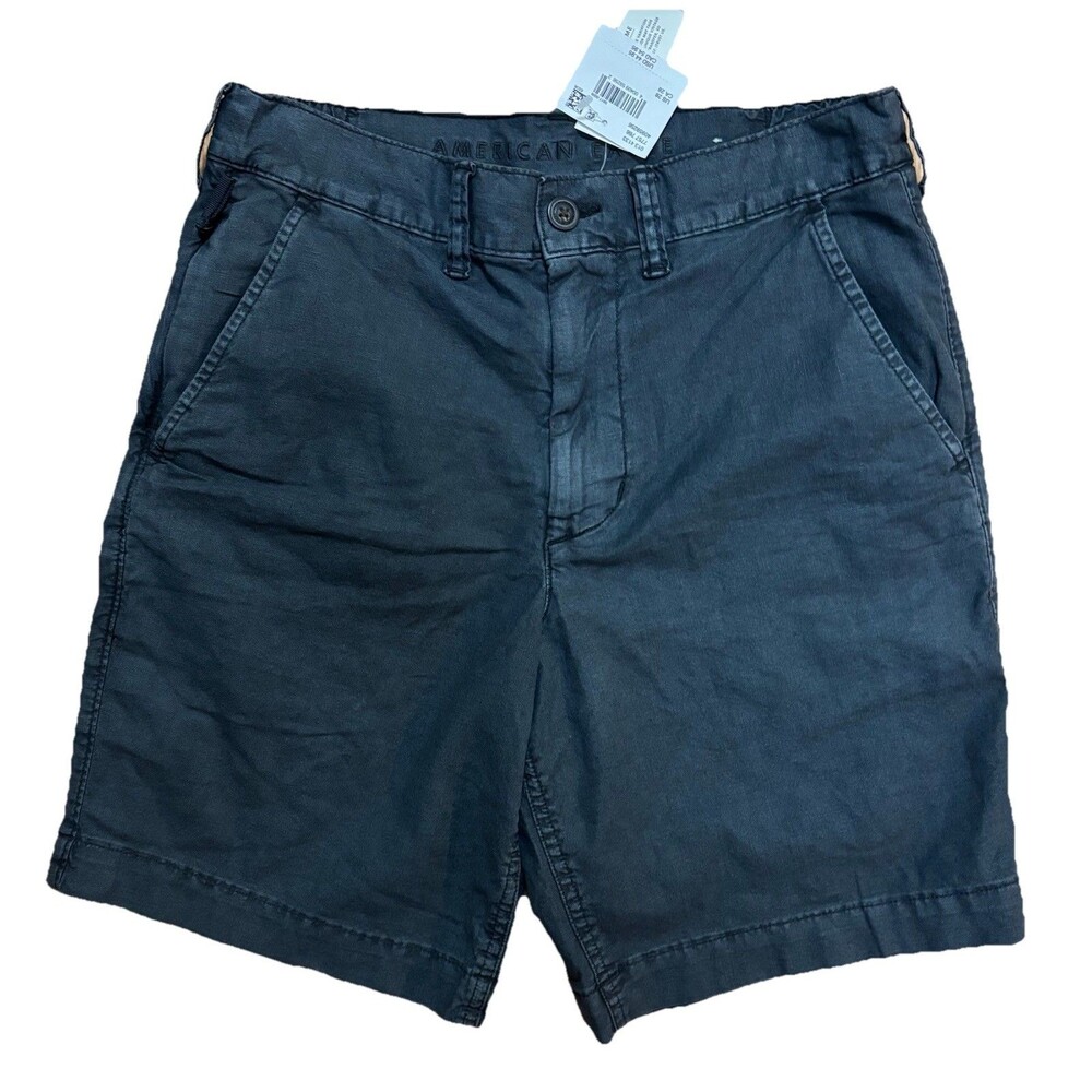 American Eagle Shorts NWT Adult Size 28 Black  Flex Casual Utility Mens Pockets